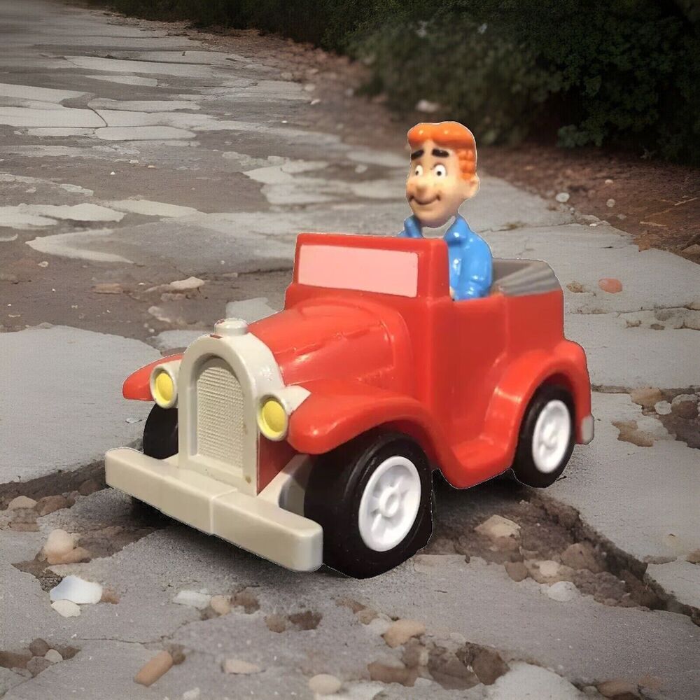 Burger King Kids Club Archie in Pullback Red Car Toy Vehicle Vintage 1991